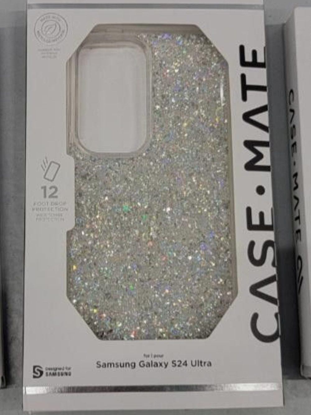 case-mate Twinkle Sparkling Silver Glitter Case for Samsung Galaxy S24 Ultra